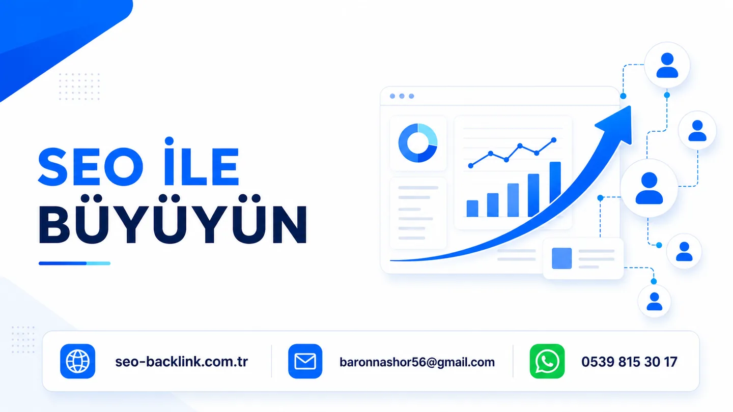 Sosyal Medya Backlink Nedir? SEO ve Trafik Etkisi için SEO ve backlink çalışma görseli