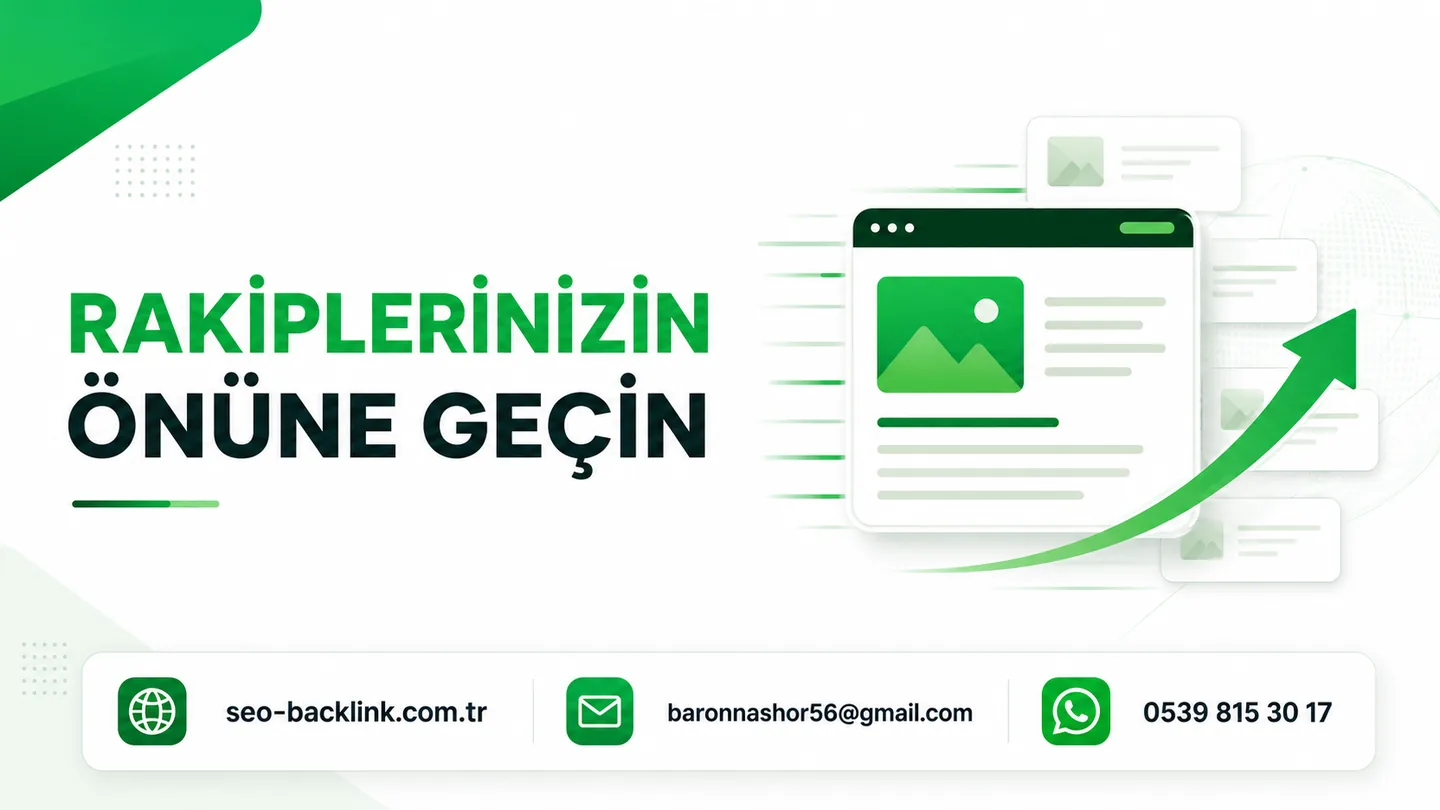 İçerik Optimizasyonu Hizmeti Neleri Kapsar? için SEO ve backlink çalışma görseli