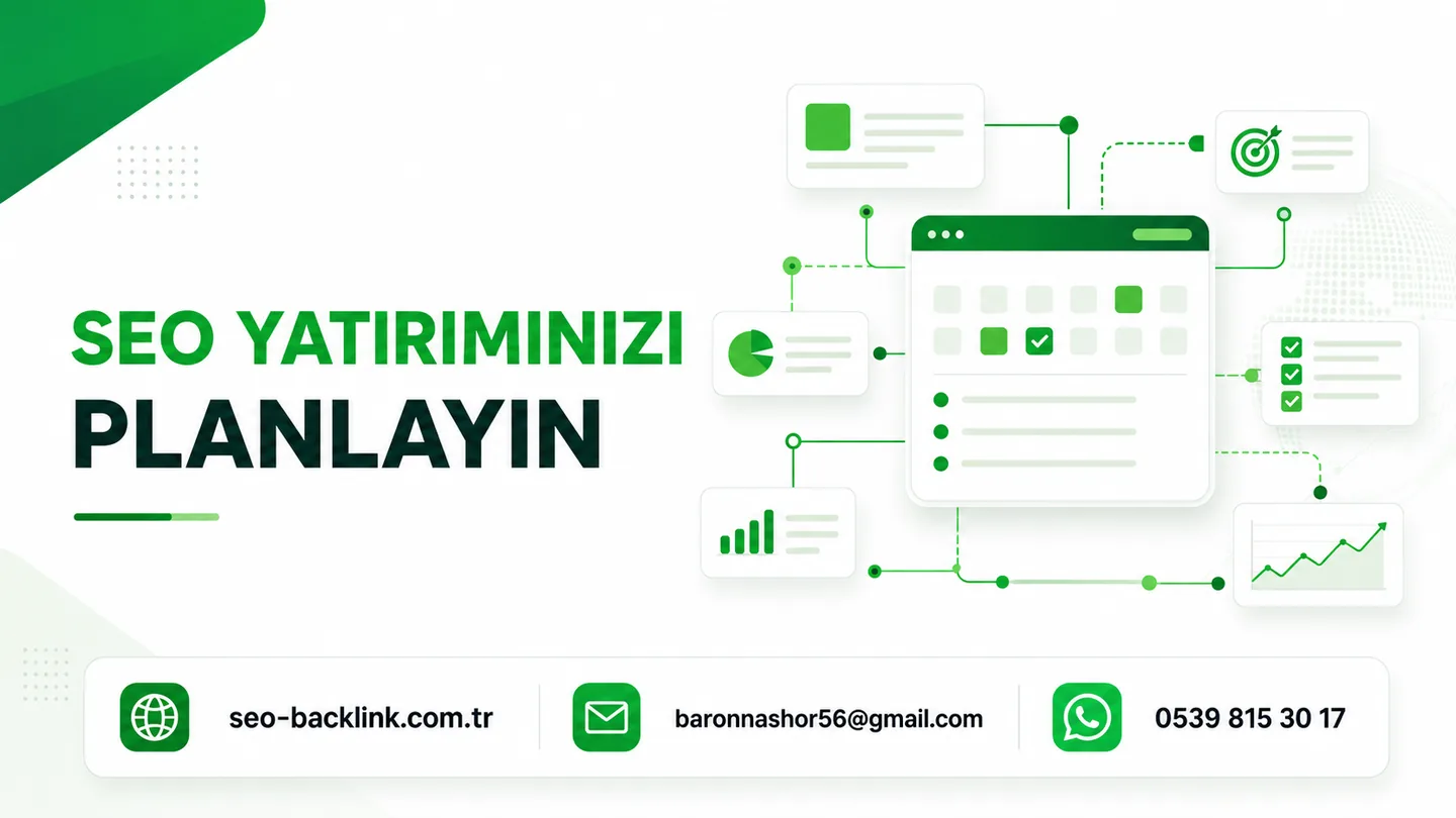 Backlink Rehberi: Türler, Analiz ve Strateji için SEO ve backlink çalışma görseli