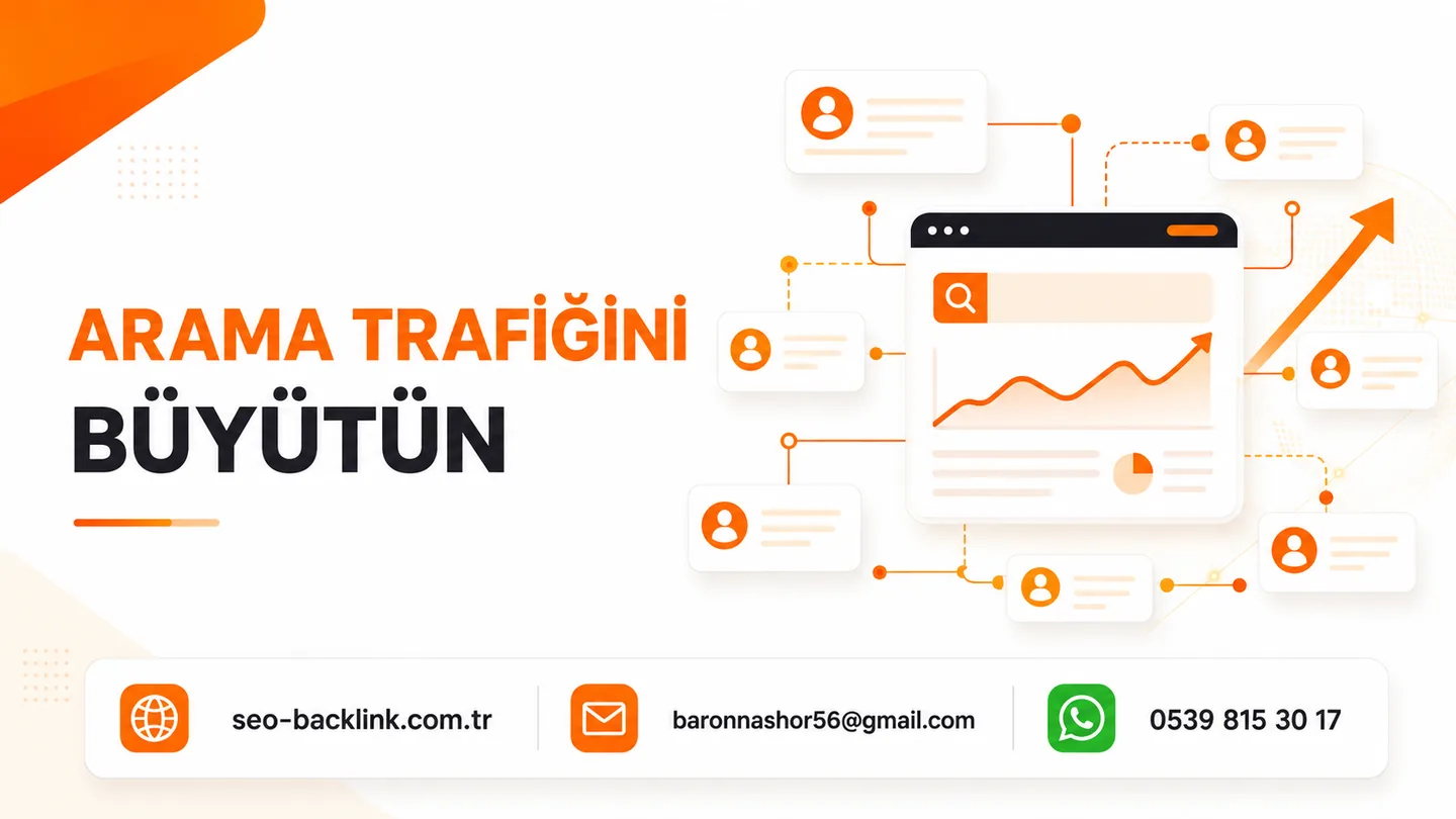 Google Tag Manager SEO Ölçüm Kurulumu için SEO ve backlink çalışma görseli