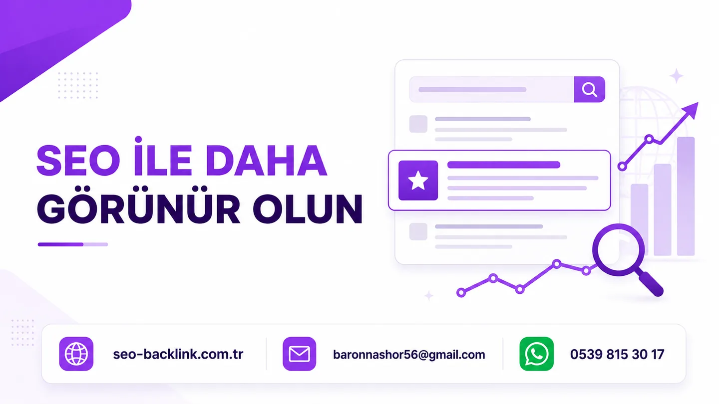 SEO Raporu Nasıl Hazırlanır ve Performans Nasıl Ölçülür? için SEO ve backlink çalışma görseli