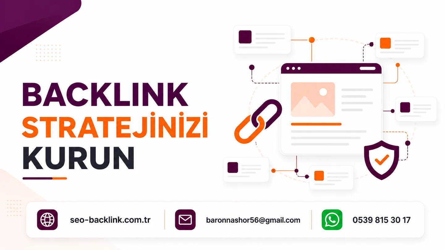 Backlink Kampanyası İçin Hedef Sayfa Seçimi için SEO ve backlink çalışma görseli