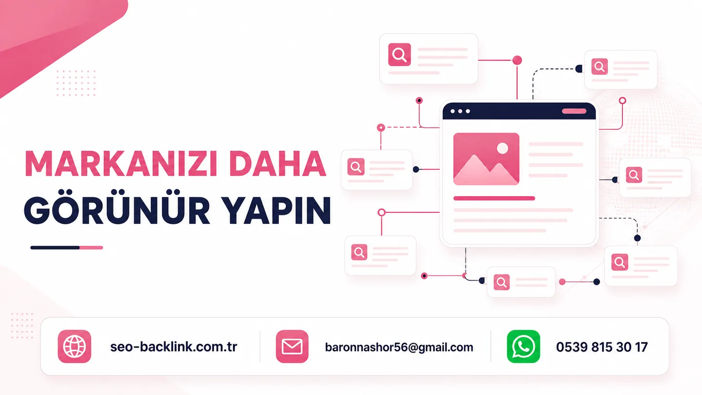 Site Taşıma SEO Hizmeti ve Geçiş Kontrolü için SEO ve backlink çalışma görseli